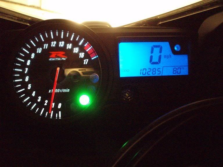 Gauge cluster color change Suzuki GSXR Motorcycle Forums